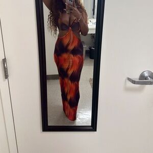 Vibrant Multicolor Maxi Dress